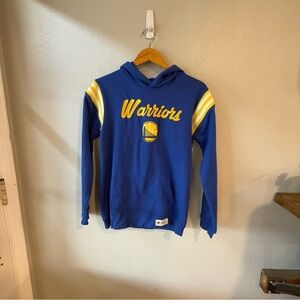NBA Golden State Warriors Hoodie Youth‎ XL Blue Yellow Striped Pullover